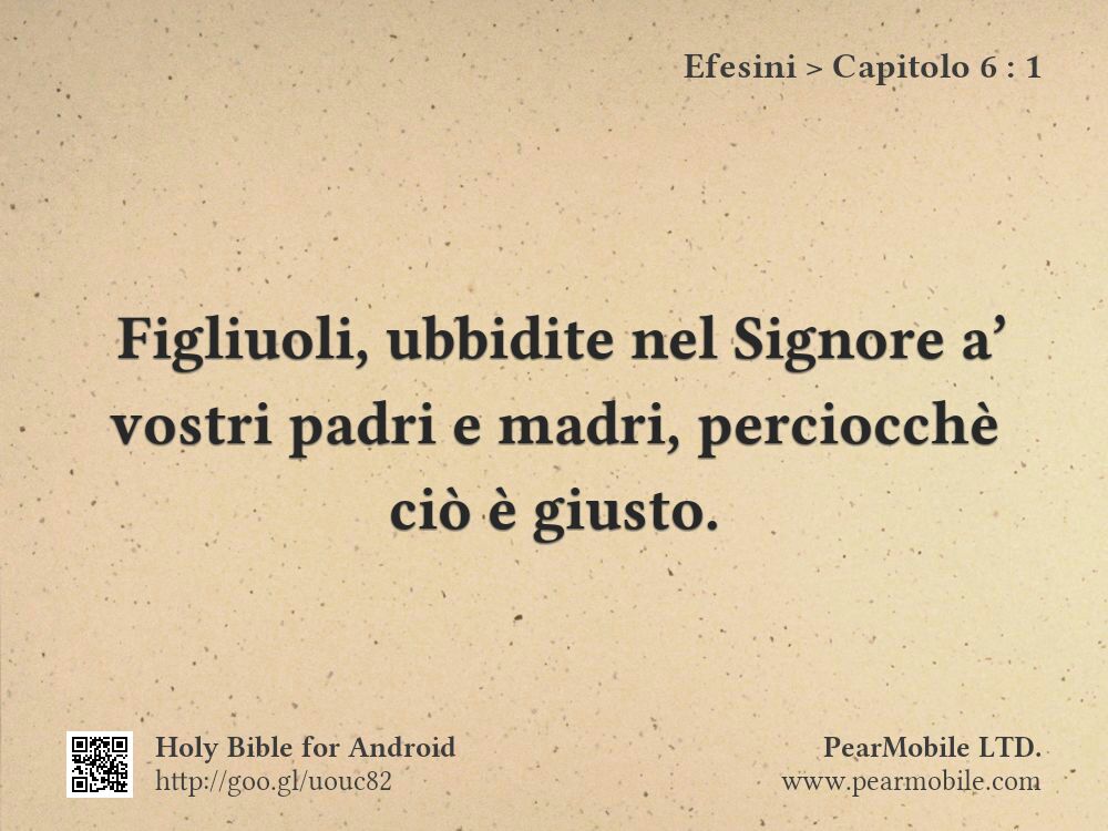 Efesini, Capitolo 6:1